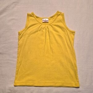 Hanna Andersson girls size 130 or 8 yellow tank top VGUC